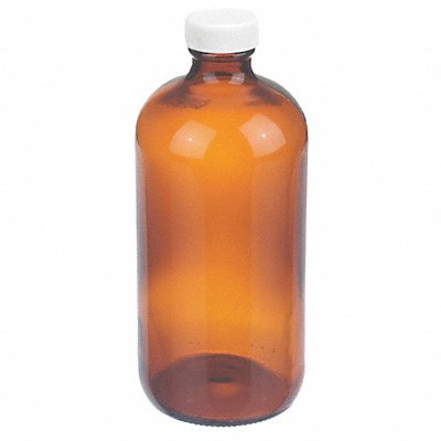 WHEATON W216840 Bottle 168 mm H Amber 75 mm Dia PK12