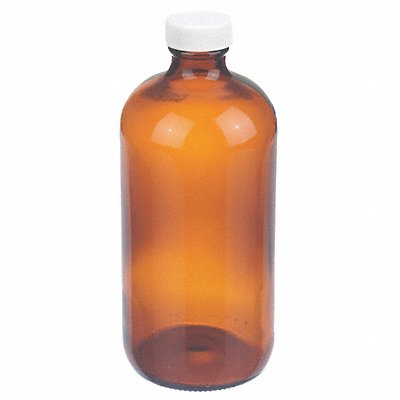 WHEATON W216846 Bottle 168 mm H Amber 75 mm Dia PK12