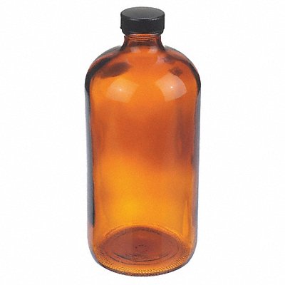 WHEATON W216858 Bottle 206 mm H Amber 94 mm Dia PK12