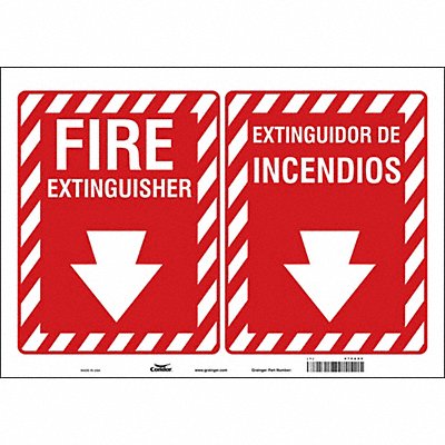 CONDOR 470A80 Safety Sign 14 in x 20 in Vinyl
