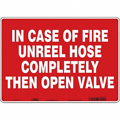 CONDOR 470C21 Safety Sign 10 in x 14 in Aluminum
