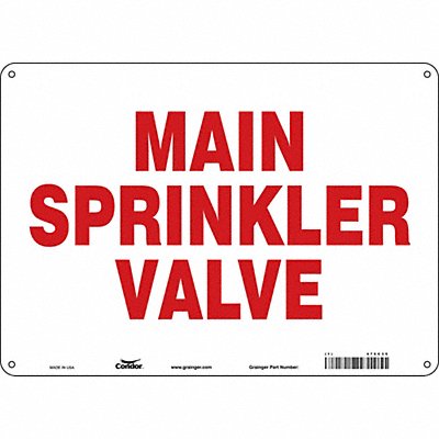 CONDOR 470C35 Safety Sign 10 in x 14 in Polyethylene