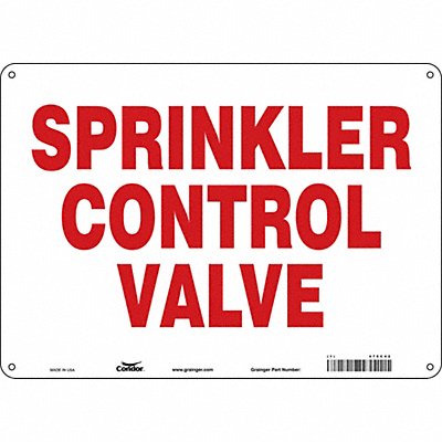 CONDOR 470C42 Safety Sign 10 in x 14 in Polyethylene