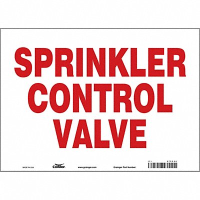 CONDOR 470C44 Safety Sign 10 in x 14 in Vinyl