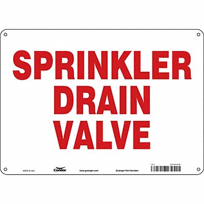 CONDOR 470C50 Safety Sign 10 in x 14 in Polyethylene