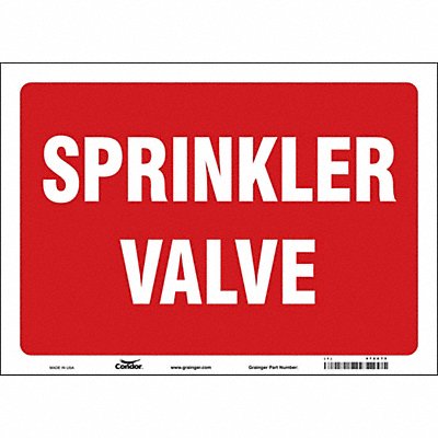 CONDOR 470C75 Safety Sign 10 in x 14 in Vinyl