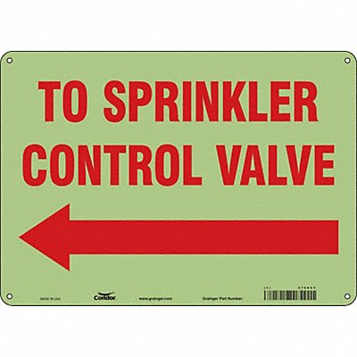 CONDOR 470D05 Safety Sign 10 in x 14 in Polyethylene