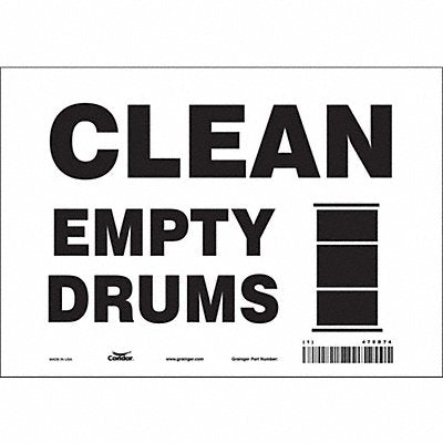 CONDOR 470D74 Safety Sign 7 inx10 in Vinyl