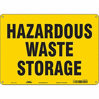 CONDOR 470D85 Safety Sign 10 inx14 in Polyethylene