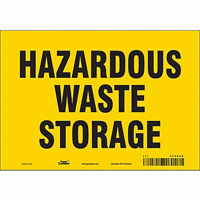 CONDOR 470D86 Safety Sign 7 inx10 in Vinyl