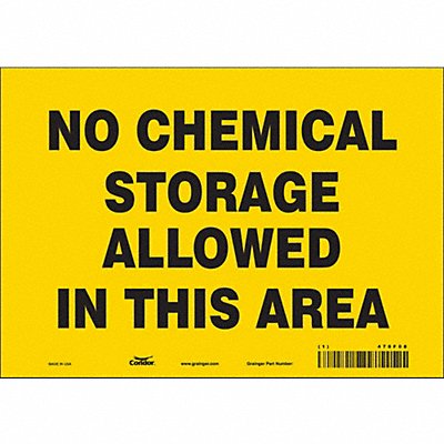 CONDOR 470F08 Safety Sign 7 in x 10 in Vinyl