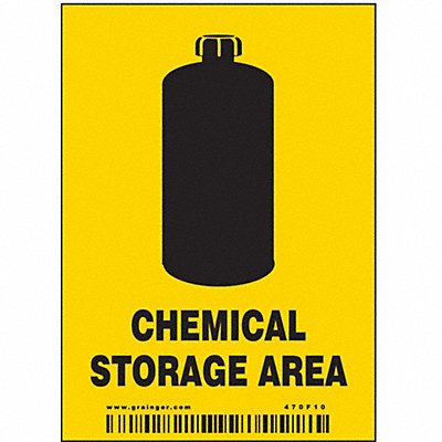 CONDOR 470F10 Safety Sign 4in x 2.875in Vinyl PK25