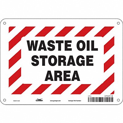 CONDOR 470F18 Safety Sign 7 inx10 in Polyethylene