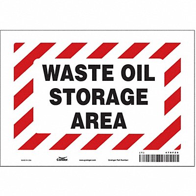 CONDOR 470F20 Safety Sign 7 inx10 in Vinyl