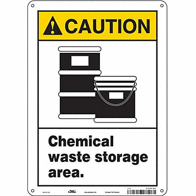 CONDOR 470F48 Safety Sign 14 inx10 in Polyethylene