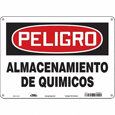 CONDOR 470G31 Safety Sign 10 in x 14 in Aluminum