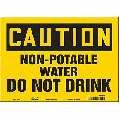 CONDOR 470H71 Safety Sign 10 inx14 in Vinyl