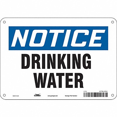 CONDOR 470J54 J8546 Safety Sign 7 inx10 in Polyethylene