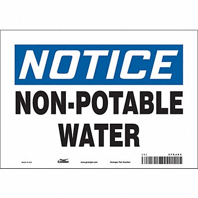 CONDOR 470J83 Safety Sign 7 inx10 in Vinyl