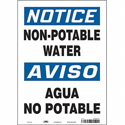 CONDOR 470K17 Safety Sign 14 inx10 in Vinyl