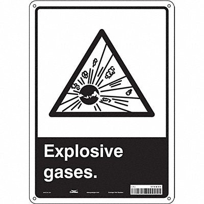 CONDOR 470M59 Safety Sign 14 in x 10 in Polyethylene