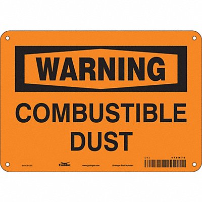 CONDOR 470M70 Safety Sign 7 inx10 in Polyethylene