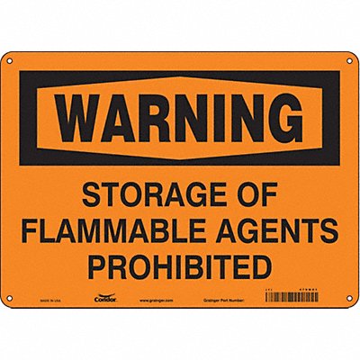 CONDOR 470M81 Safety Sign 10 in x 14 in Aluminum
