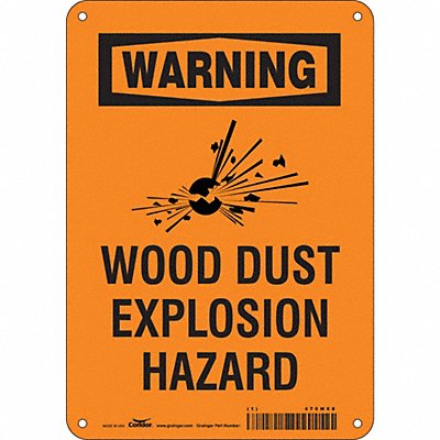 CONDOR 470M88 Safety Sign 10 inx7 in Polyethylene