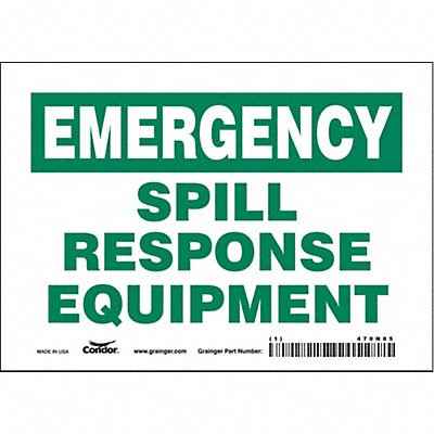 CONDOR 470N05 Safety Sign 5 in x 7 in Vinyl