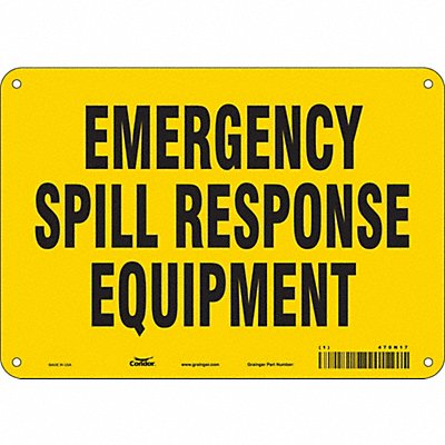 CONDOR 470N17 Safety Sign 7 in x 10 in Aluminum