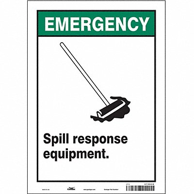 CONDOR 470N28 Safety Sign 14 in x 10 in Vinyl
