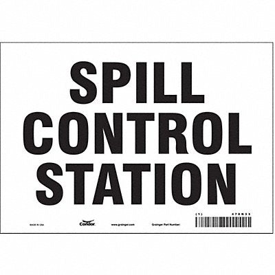 CONDOR 470N33 Safety Sign 7 in x 10 in Vinyl