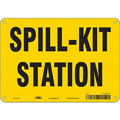 CONDOR 470N37 Safety Sign 7 in x 10 in Polyethylene