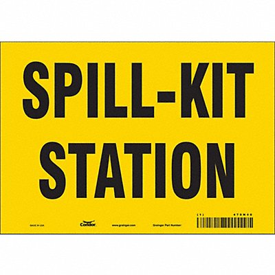 CONDOR 470N40 Safety Sign 7 in x 10 in Vinyl