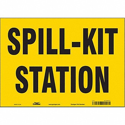 CONDOR 470N41 Safety Sign 10 in x 14 in Vinyl