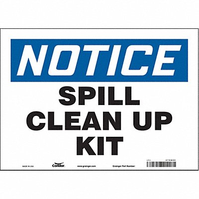 CONDOR 470N66 Safety Sign 10 in x 14 in Vinyl