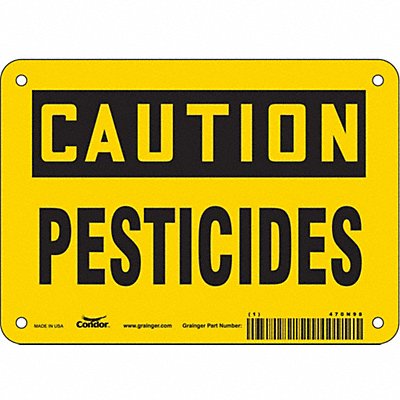 CONDOR 470N98 Safety Sign 5 inx7 in Vinyl