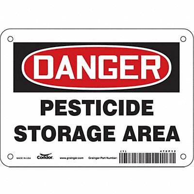 CONDOR 470P12 Safety Sign 5 in x 7 in Vinyl