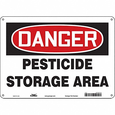 CONDOR 470P14 Safety Sign 10 inx14 in Vinyl