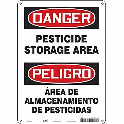 CONDOR 470P22 Safety Sign 14 inx10 in Aluminum