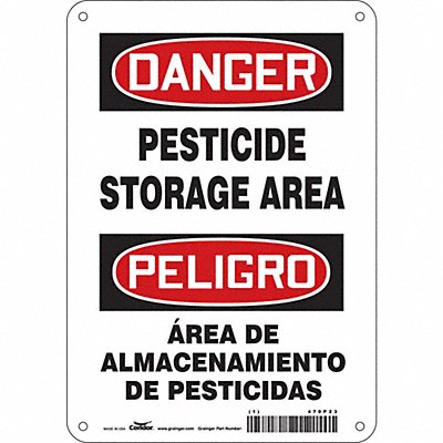 CONDOR 470P23 Safety Sign 10 inx7 in Polyethylene