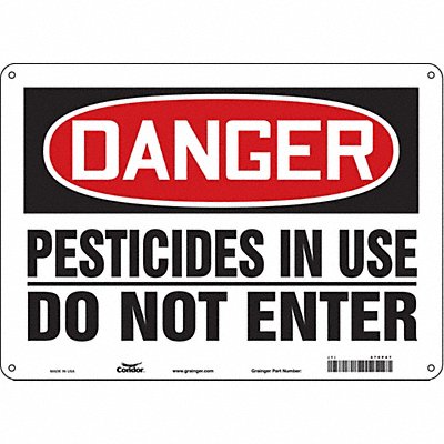CONDOR 470P47 Safety Sign 10 in x 14 in Vinyl