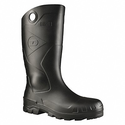 DUNLOP 8677533 J6897 Rubber Boot Unisex 6 Knee Black PR