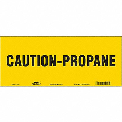 CONDOR 470R02 Safety Sign 7 in x 17 in Vinyl
