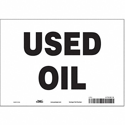 CONDOR 470R10 J7036 Safety Sign 7 inx10 in Vinyl