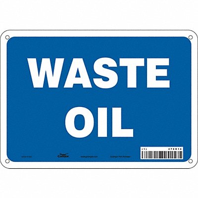 CONDOR 470R14 J8138 Safety Sign 7 inx10 in Polyethylene