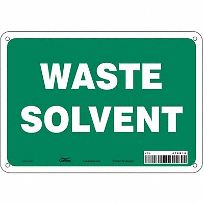 CONDOR 470R18 Safety Sign 7 in x 10 in Aluminum
