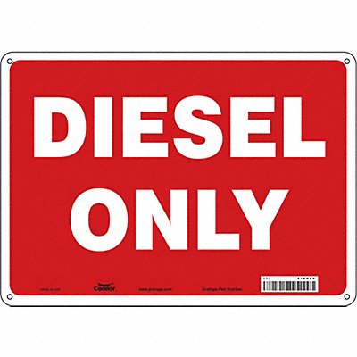 CONDOR 470R25 J8155 Safety Sign 10 inx14 in Aluminum