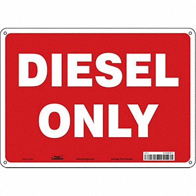 CONDOR 470R27 J8155 Safety Sign 10 inx14 in Polyethylene