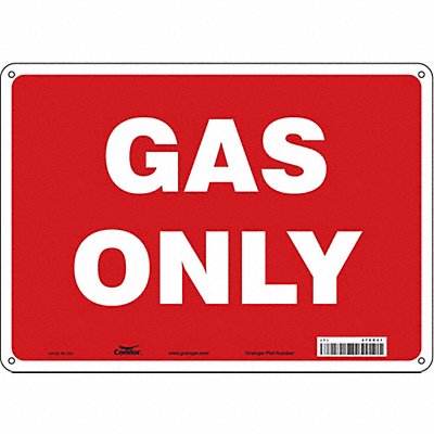 CONDOR 470R31 Safety Sign 10 in x 14 in Aluminum